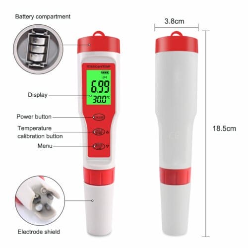 4 IN 1 Water Quality PH Tester