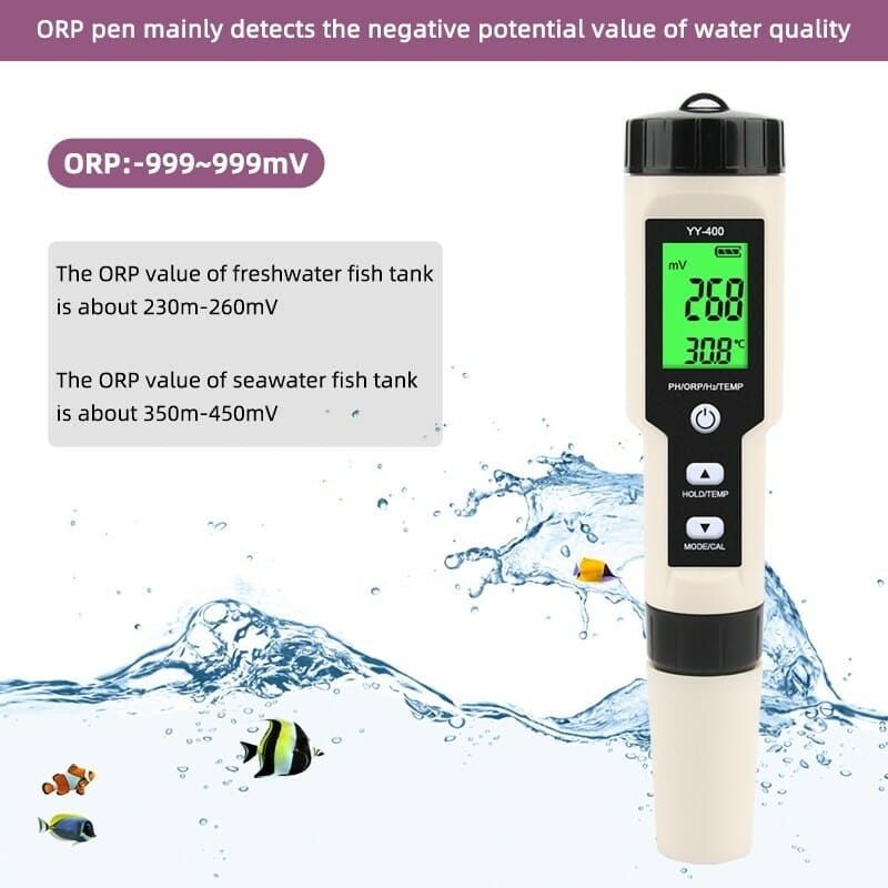 Digital pH Meter H2 PH ORP TEMP Meter uniglobal business new1